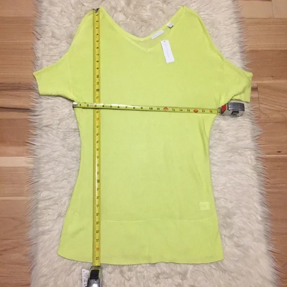 Neon Yellow Tunic Top NEW - Picture 4 of 7